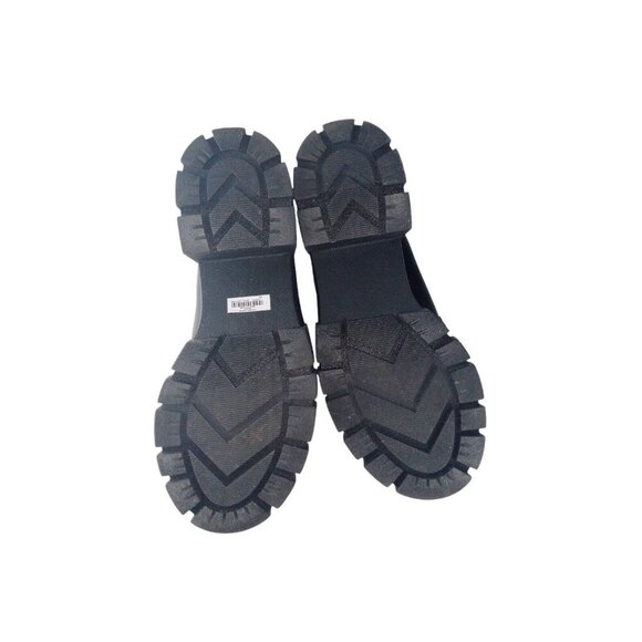 Torrid Black Chunky Loafer Chain Platform Slip On Heel Shoes SIZE 9.5 - Picture 7 of 10